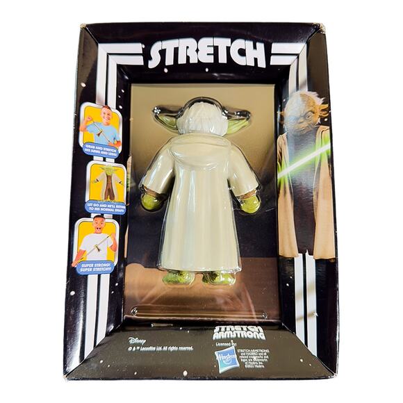 Stretch Armstrong Star Wars Yoda 5" Action Figure Fully Stretchable Toy New - Picture 3 of 6
